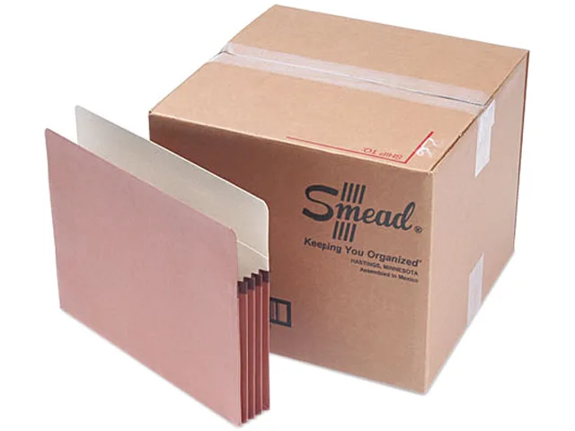 Smead Smead 73805 3.5" Expansion File Pocket Letter Redrope 50/Box — product photo
