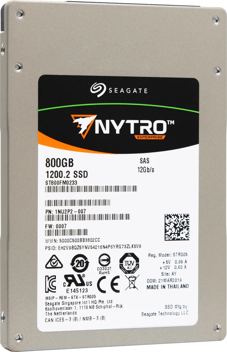 Seagate Seagate ST800FM0233 800GB SAS 12Gb/s 2.5" enterprise SSD — product photo