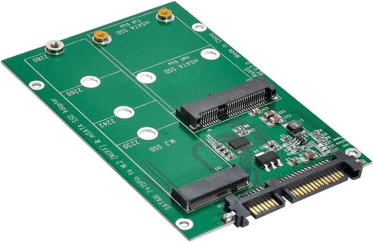 SMUGDESK SMUGDESK 2in1 M.2 &amp; mSATA to SATA 3.0 Adapter — product photo