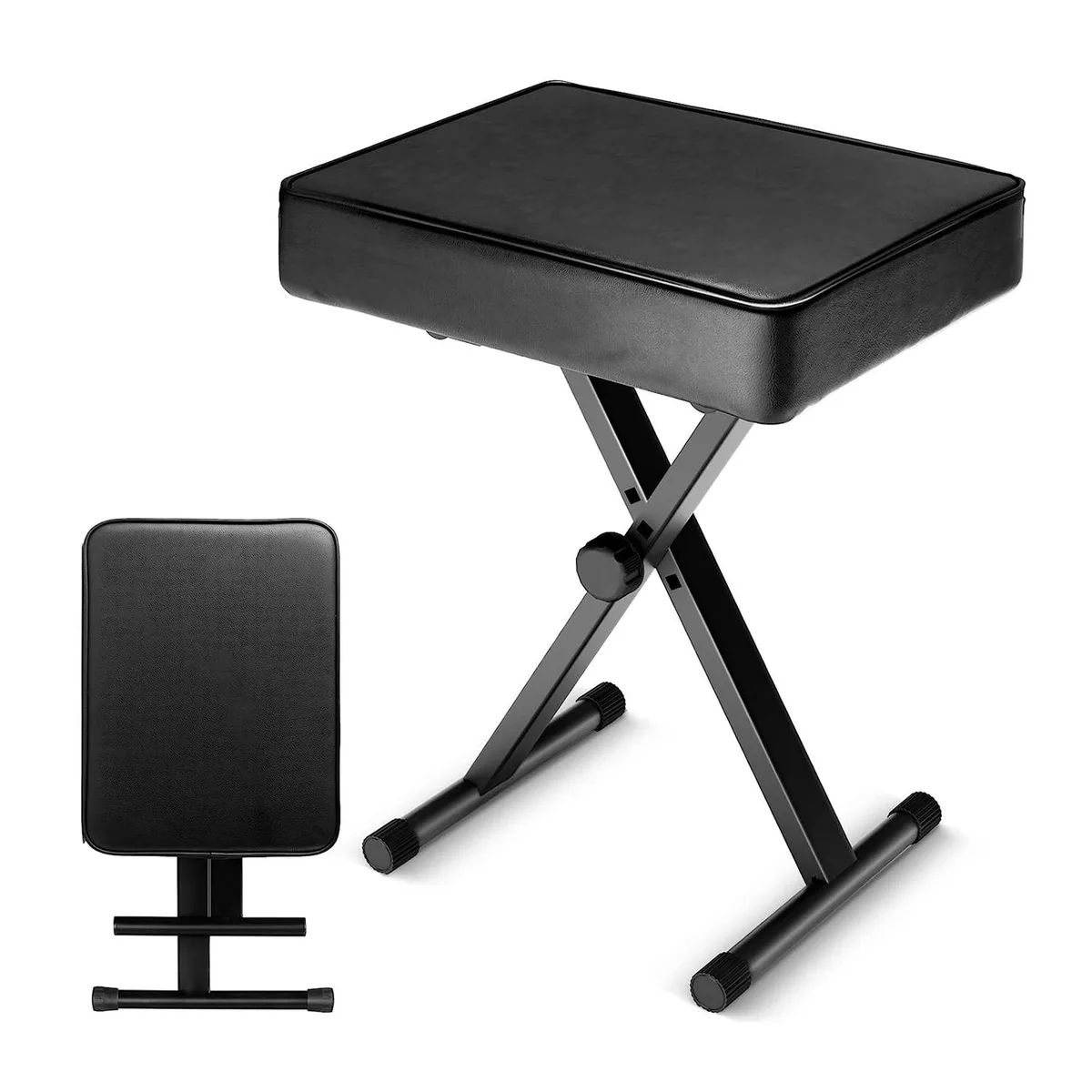 5 Core 5 Core KBB BLK HD Keyboard Bench 3 Inch Padded Height Adjustable Black — product photo