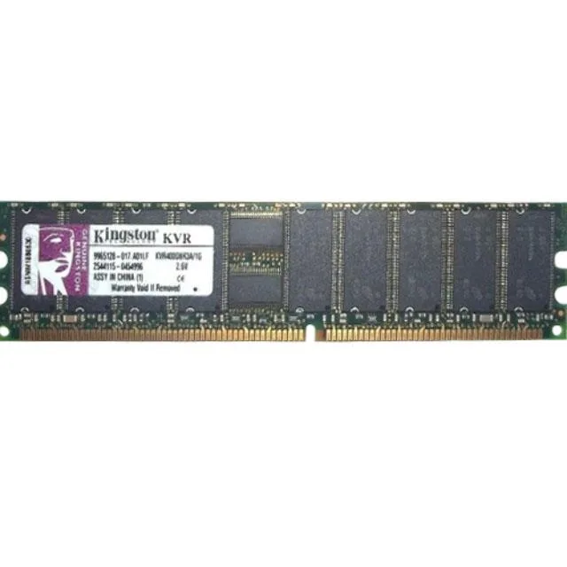 Kingston Technology Corp. Kingston Technology Corp. 1GB DDR PC-3200 400MHz ECC Registered Dual Rank 184Pin DIMM memory card — product photo