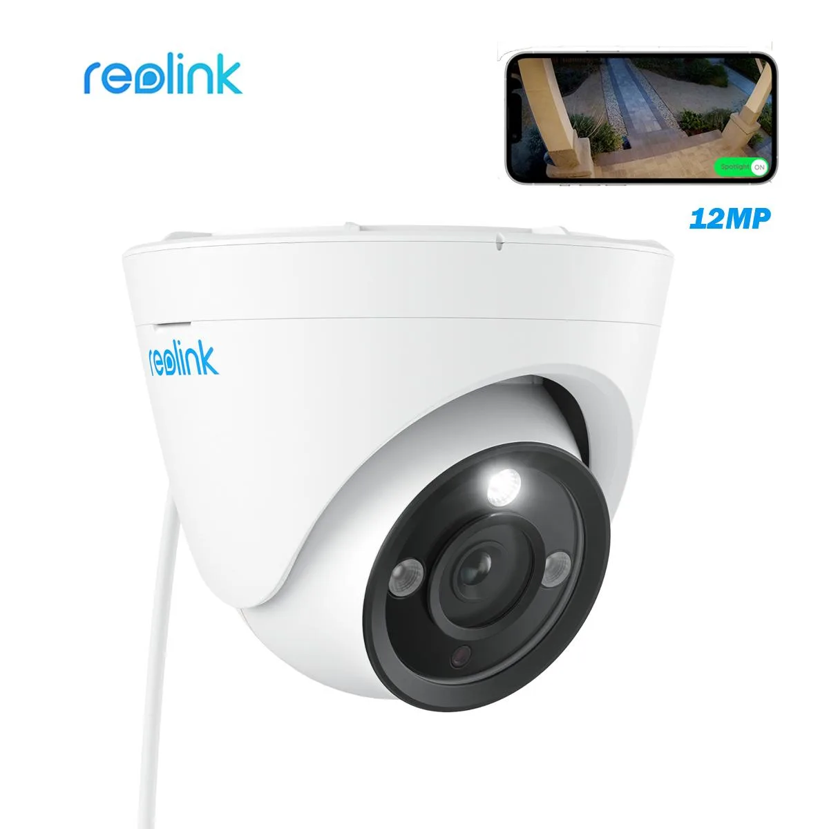 Reolink Reolink RLC-1224A 12MP 6K PoE Dome Network Camera — product photo