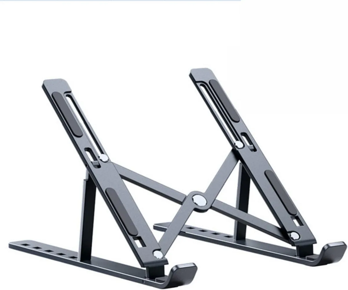 WRIARICH WRIARICH Foldable Laptop Stand Adjustable Aluminum Black 10-15.6 — product photo