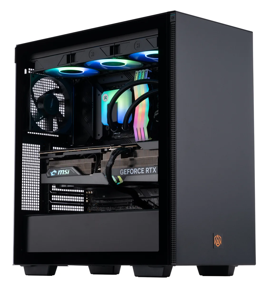 ABS ABS Vortex Aqua Pro AI PC i9-14900KF RTX 4090 128GB 4TB gaming PC ABSAI14900KF40902 — product photo