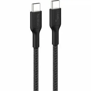 Belkin Belkin CAB024FQ1MBK USB-C to USB-C cable 60W 3.3ft black — product photo