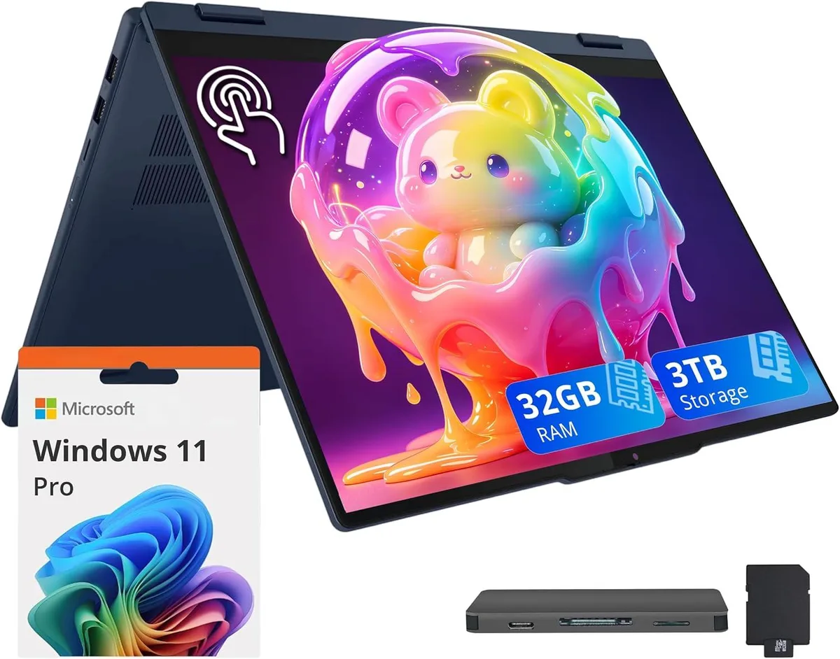 Lenovo Lenovo IdeaPad 5 2-in-1 16" WUXGA Touchscreen Intel Core Ultra 7 255U 32GB DDR5 2TB SSD Windows 11 Pro Blue — product photo