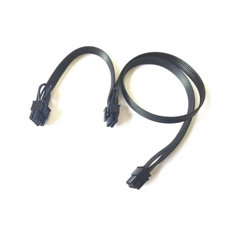 YINGHUA YINGHUA 10-piece PCIe GPU power extension cable 6-pin to dual 8-pin (6+2) 18AWG 60cm 20cm — product photo