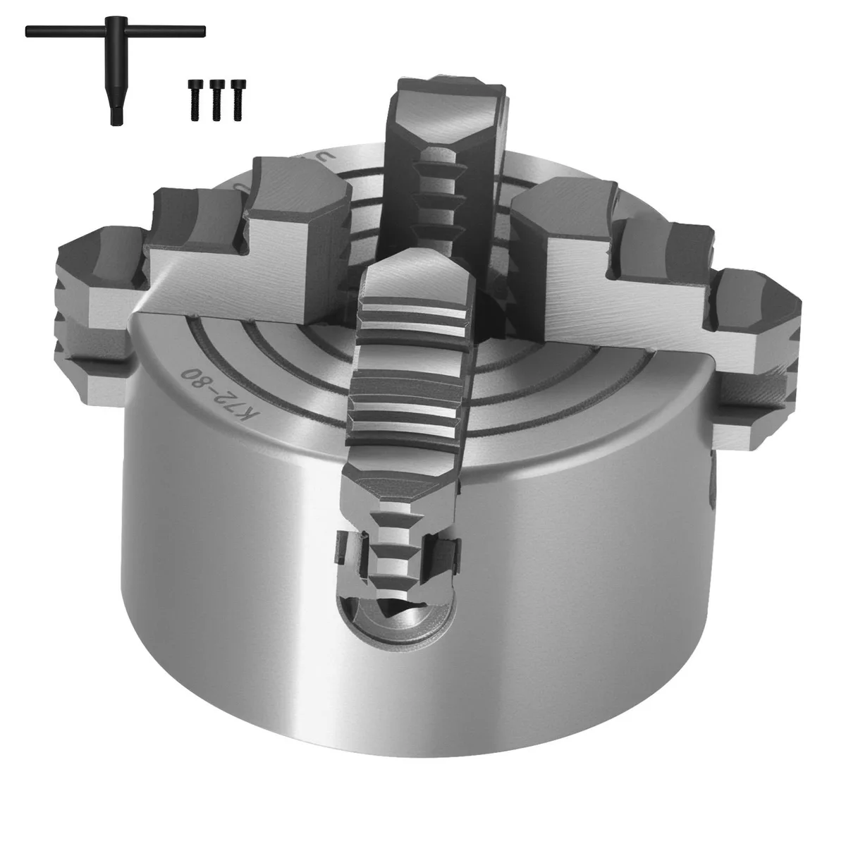 VEVOR VEVOR 4-Jaw Lathe Chuck 3 Inch 80 mm K72 80 Model — product photo