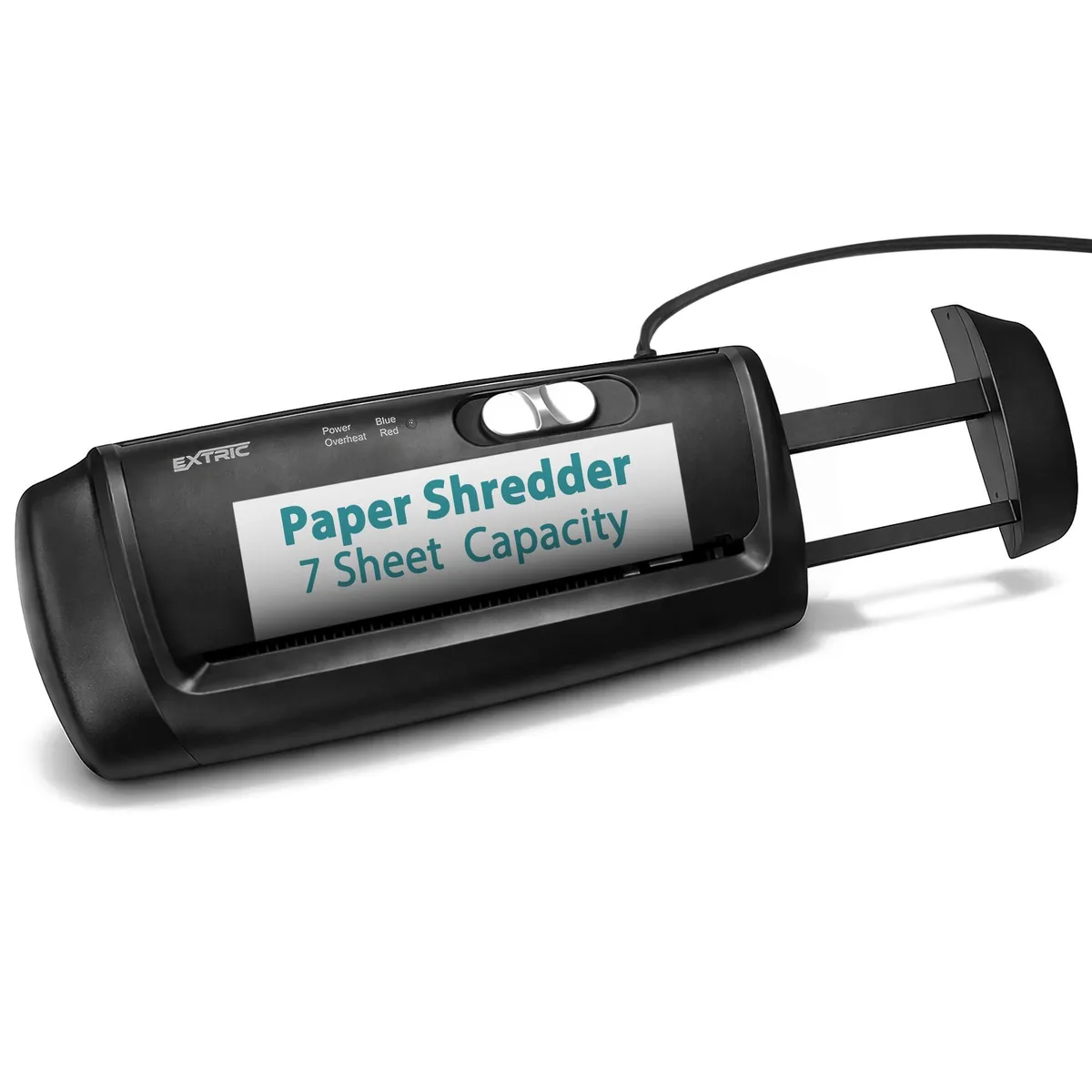 EXTRIC 123 7-Sheet Strip-Cut Paper Shredder — product photo