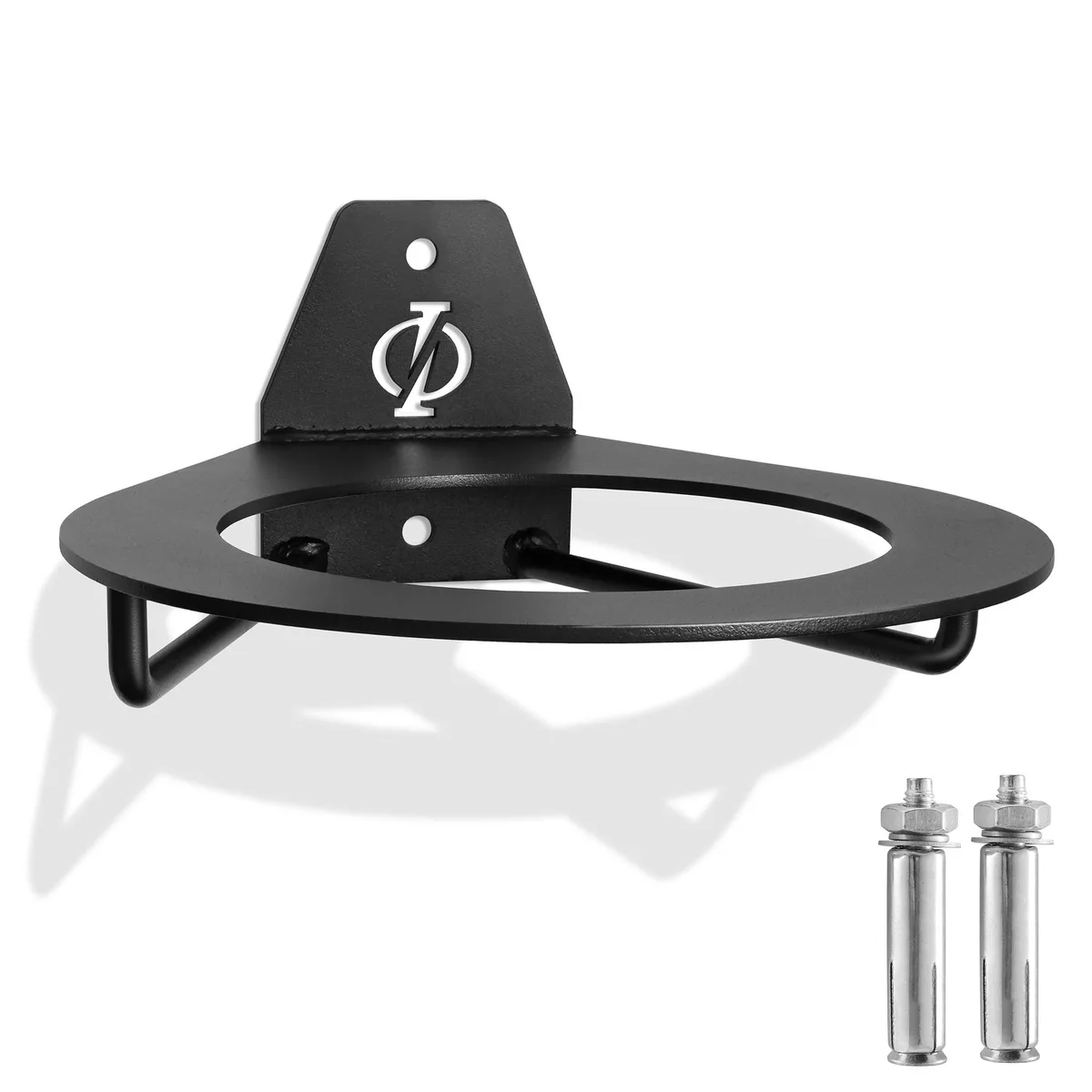 Philosophy Gym Philosophy Gym Wall-Mounted Ball Holder 40 lb Capacity 8.5 in Diameter Black — product photo