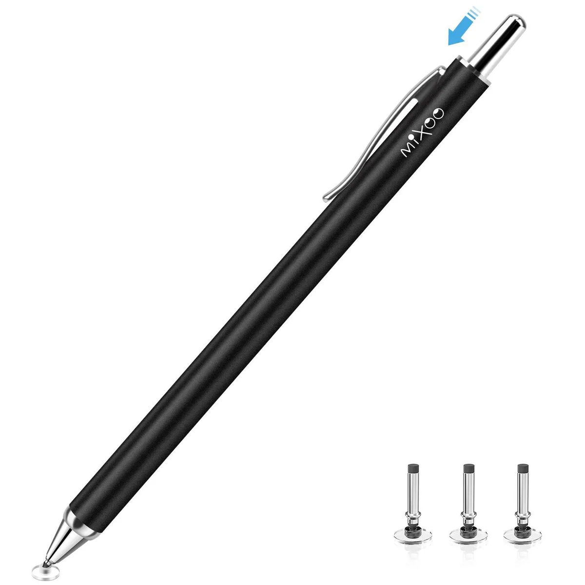  Mixoo Retractable Stylus Pen Black — product photo