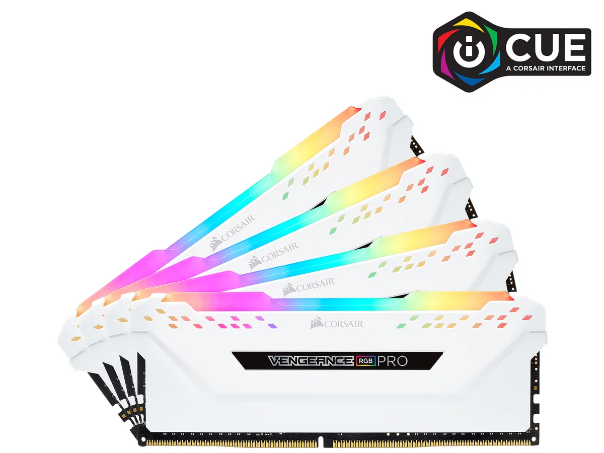Corsair Corsair CMW64GX4M4C3200C16W 64GB 4x16GB DDR4 3200 CL16 desktop RAM — product photo
