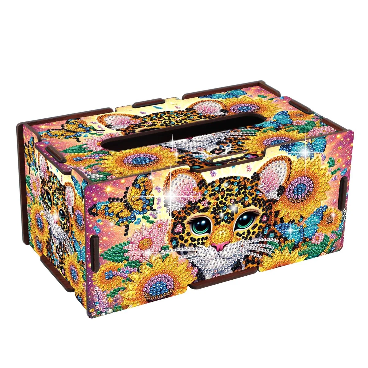  JZHYOAN Diamond Painting Tissue Box Kit Orange Deer 345g — product photo