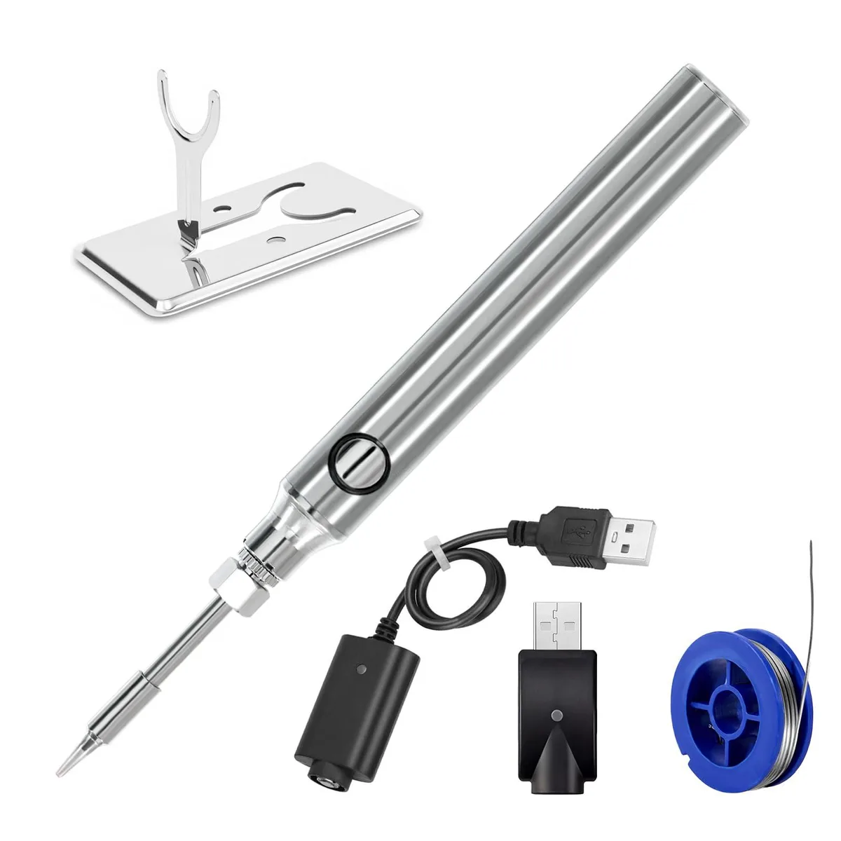 AshuchjuFac Cordless Soldering Iron Kit 1100mAh USB Rechargeable Pen — product photo