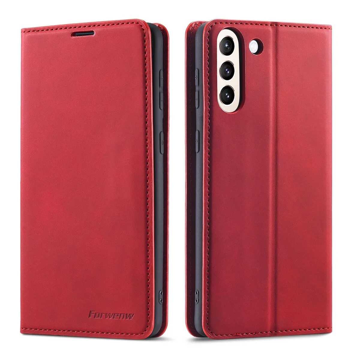 Werleo Werleo Case Samsung Galaxy A56 5G 2025 PU Leather Wallet Red — product photo