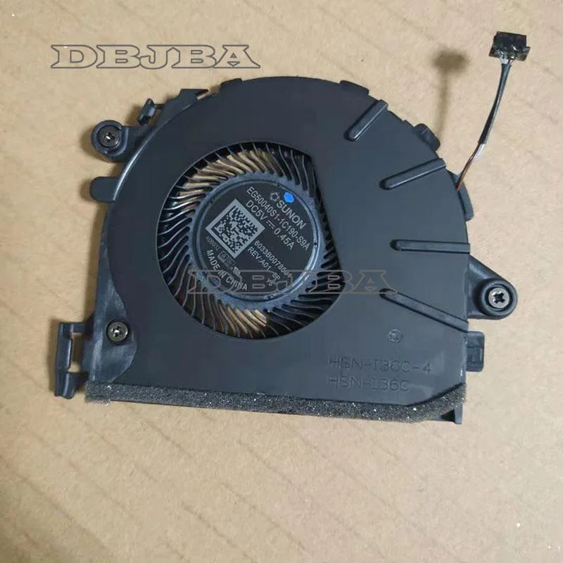 DBTLAP DBTLAP Laptop Cooling Fan EG50040S1-4C190-S9A DC5V 0.45A 6033B0078501 HSN-I36C-4 — product photo