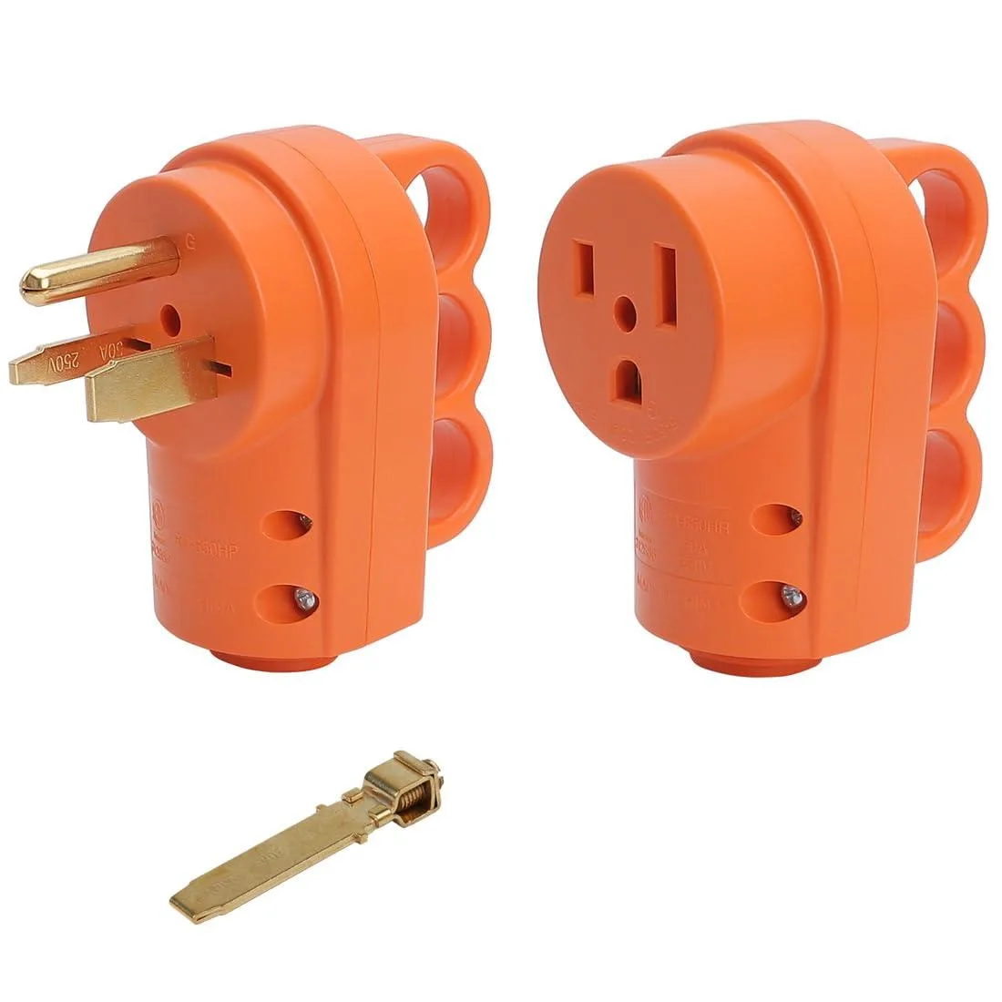 LORDWORLD LORDWORLD NEMA 6-50P 50A 250V + NEMA 6-50R Orange — product photo