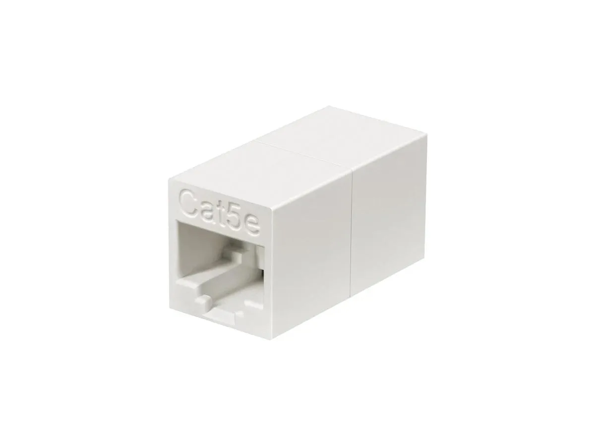 Monoprice Inc. Monoprice 107284 Cat5e RJ45 Inline Coupler White — product photo