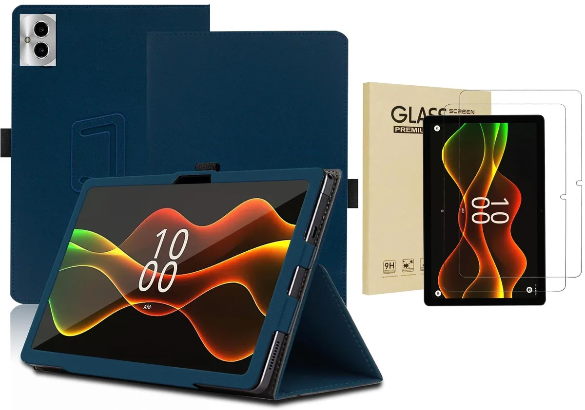anicestore anicestore Case for Boost Celero 5G Tab 10.95 Inch with 2 Tempered Glass Screen Protectors - Black — product photo