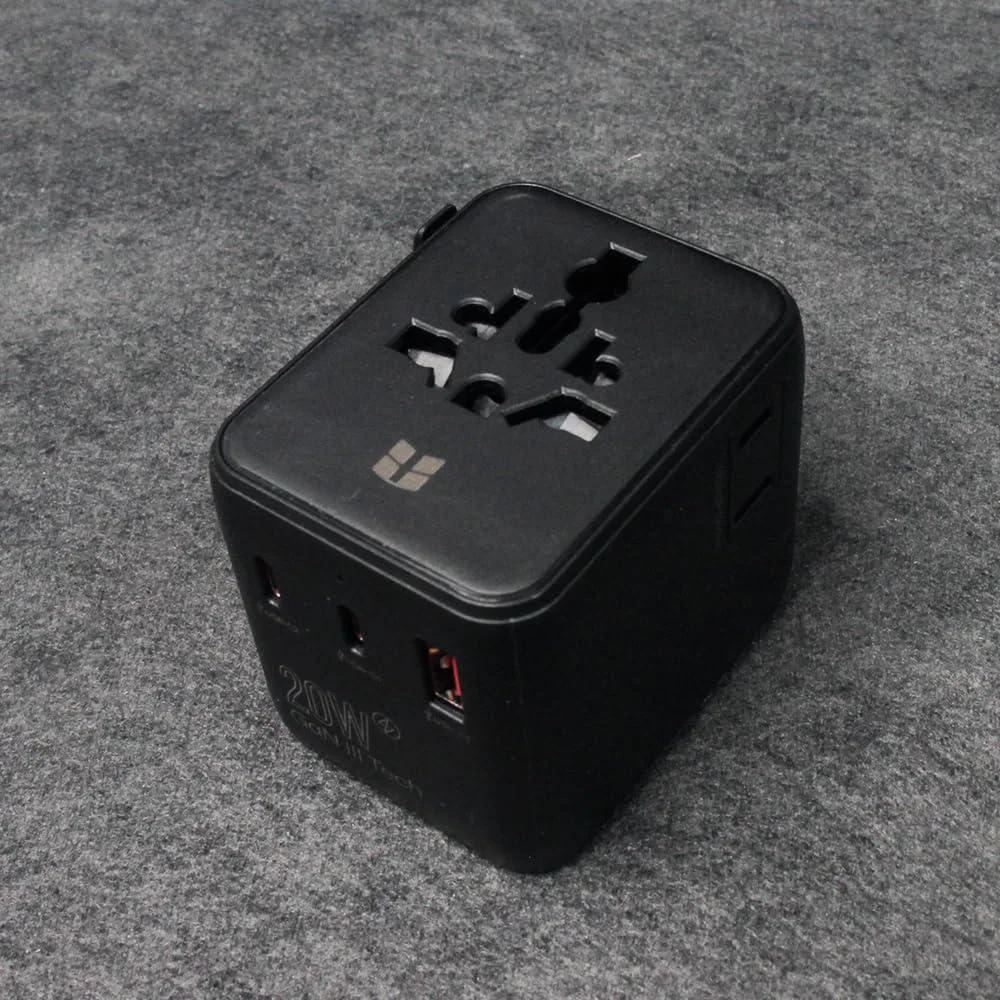 LORDWORLD LORDWORLD Universal Travel Power Adapter Black 150 Countries — product photo