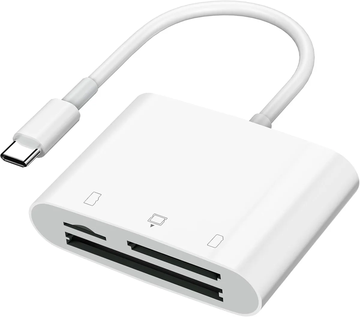 BONAEVER BONAEVER USB-C 3-in-1 Card Reader SD MicroSD CF 20-30MB/s 1TB — product photo