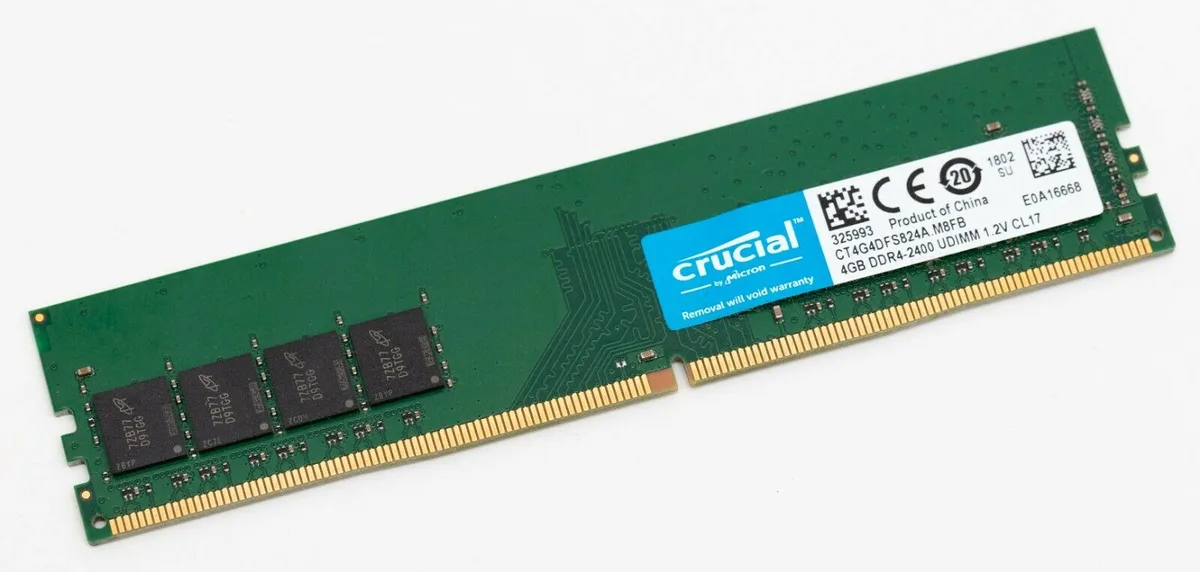 Micron Technology, Inc. Micron Technology, Inc. CT4G4DFS824A 4 GB DDR4 2400 CL17 1.2 V desktop RAM — product photo