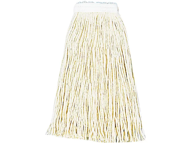 Boardwalk Boardwalk BWK216CCT 16 oz cotton cut-end wet mop heads, white, 12/carton cleaning — product photo