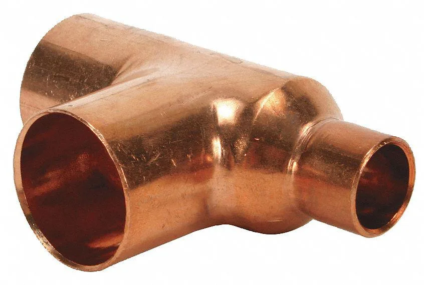 Nibco, Inc. Nibco, Inc. 611RR Copper Reducing Tee 1-1/2" x 1" x 1-1/2 — product photo