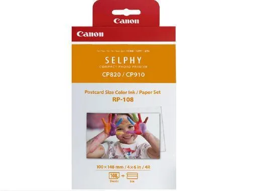 Canon Canon 8568B001 RP-108 4x6 inch 108 sheets 2 inks scanner supply — product photo