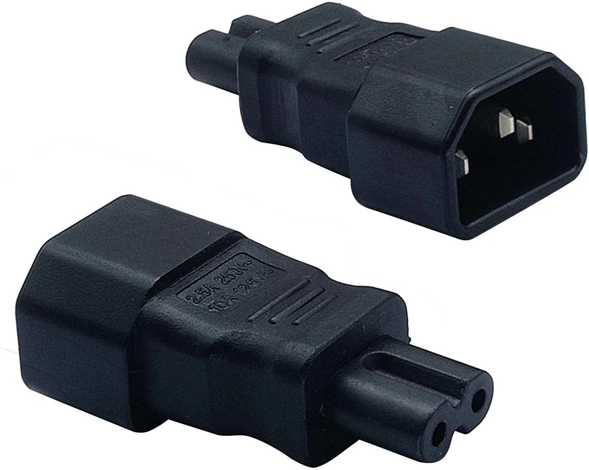 TeKit TeKit IEC 320 C14 to C7 Power Adapter 2-Pack — product photo
