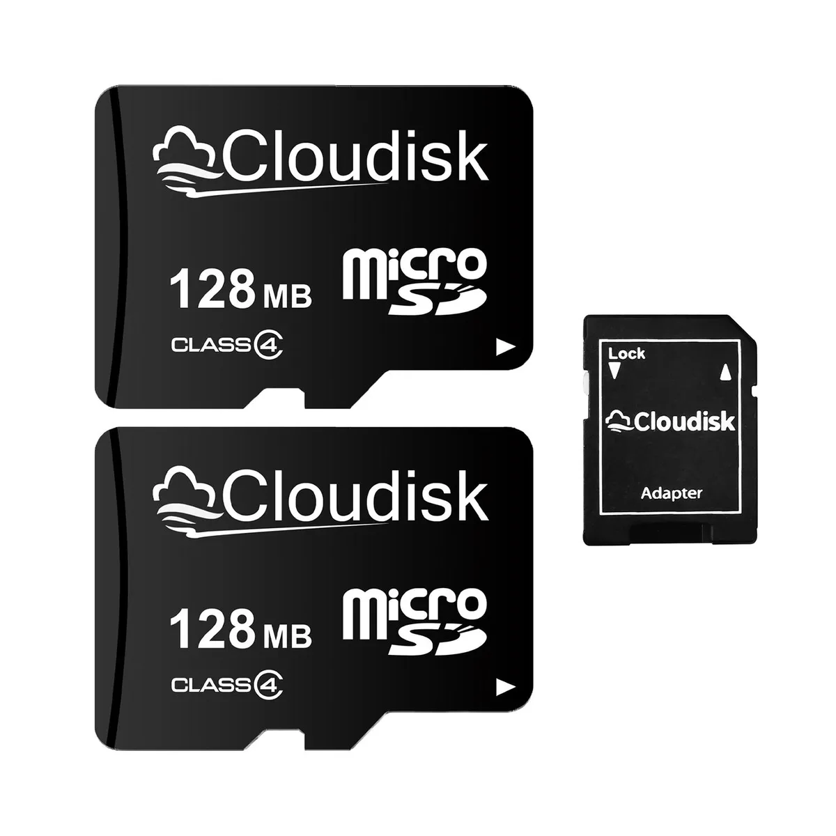 Cloudisk Cloudisk MicroSD 128MB 2 Pack Class 4 — product photo