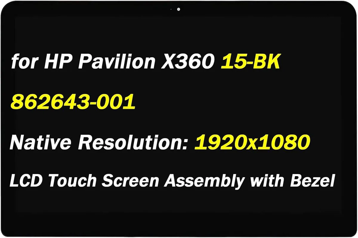 NUOLAISUN NUOLAISUN 862643-001 15.6" 1920x1080 30 Pin 60hz LCD Touch Screen Display Panel — product photo