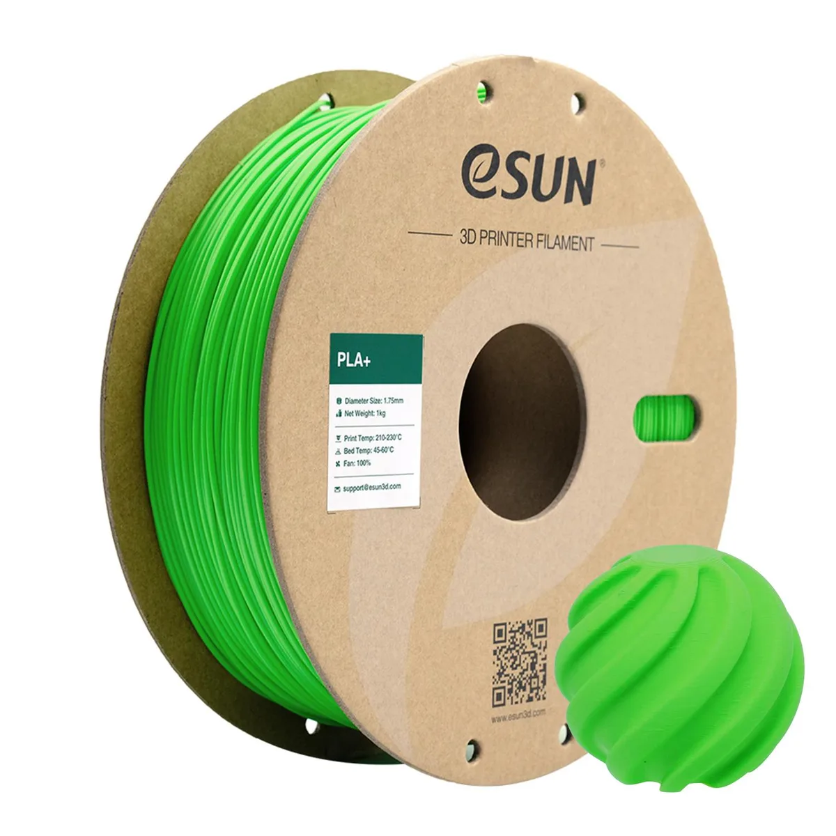 eSUN eSUN PLA+ Filament 1.75 mm Peak Green 1 kg — product photo