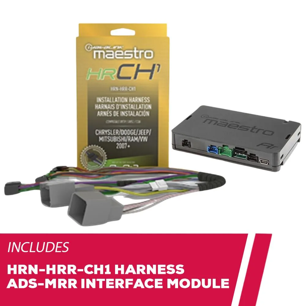 iDatalink iDatalink HRN-HRR-CH1 Radio Replacement Harness with ADS-MRR Module for 2007-up Chrysler Dodge Jeep — product photo