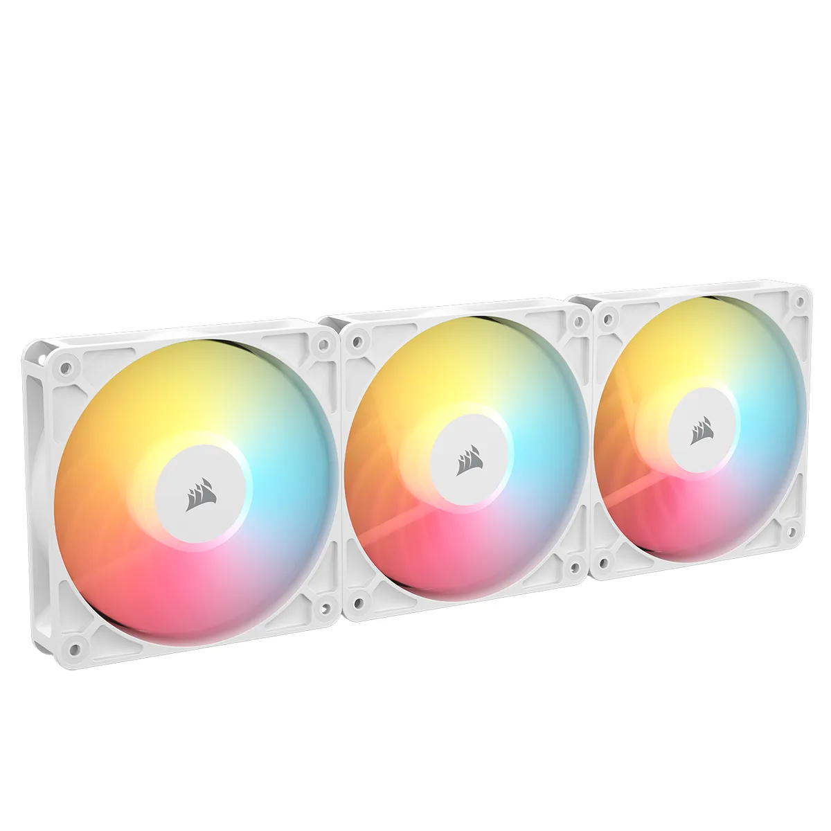 Corsair Corsair RS120-R ARGB 120mm PWM Reverse Case Fan Triple Pack White CO-9050197-WW — product photo