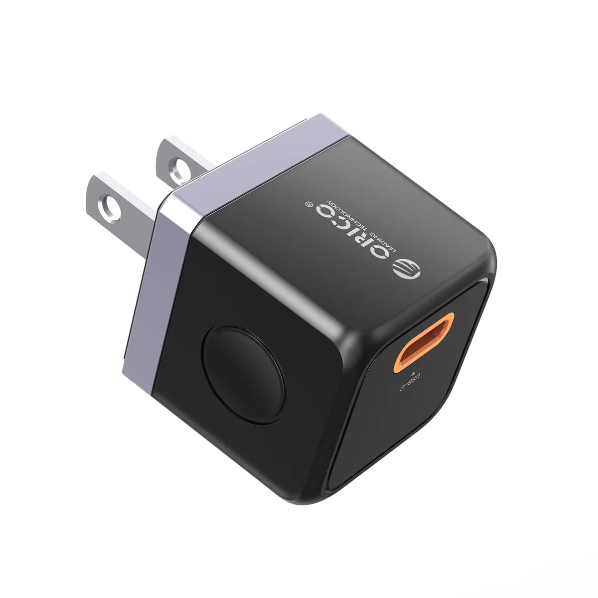 Orico Orico 20W GaN USB-C PD + USB-A QC3.0 Charger Black — product photo