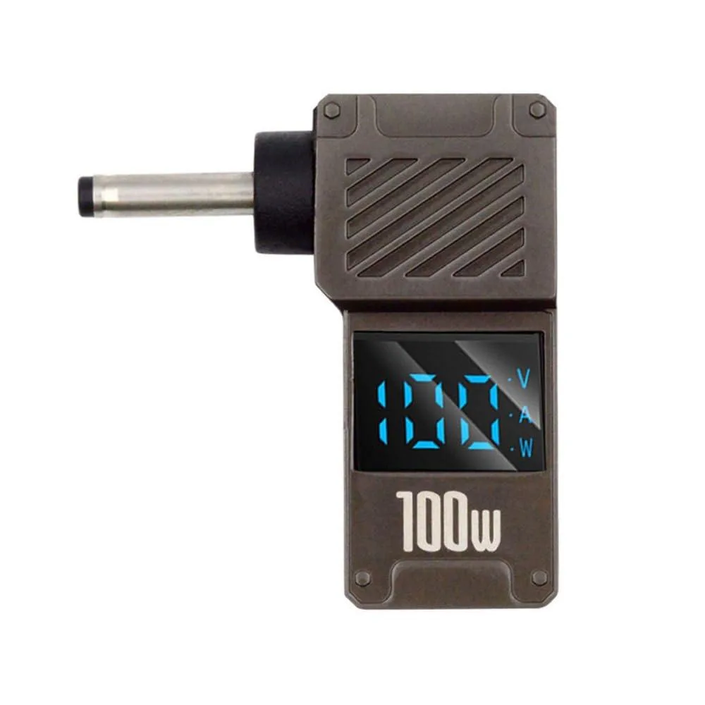 LORDWORLD LORDWORLD USB-C PD 100W to DC 3.0×1.1mm 90° LED Display Adapter — product photo