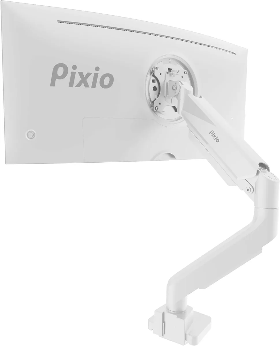 PISKEKAT PISKEKAT Single Monitor Arm 17-49" 39 lbs Flat 31 lbs Curved VESA 75x75 100x100mm — product photo