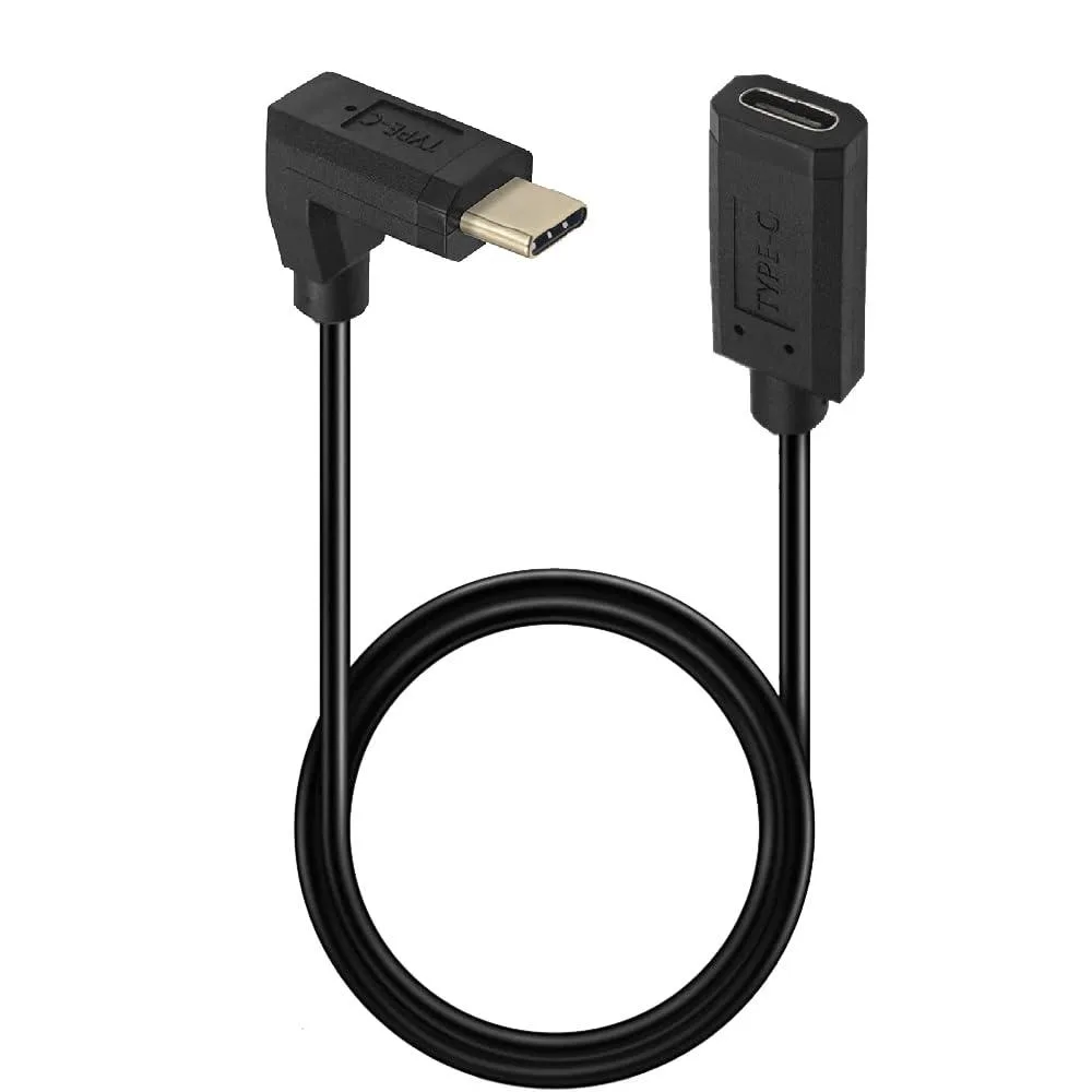 BUCIER BUCIER 3.3ft USB 3.1 Type C Extension Cable Up &amp; Down Angle 10Gbps 3A 4K@60Hz — product photo