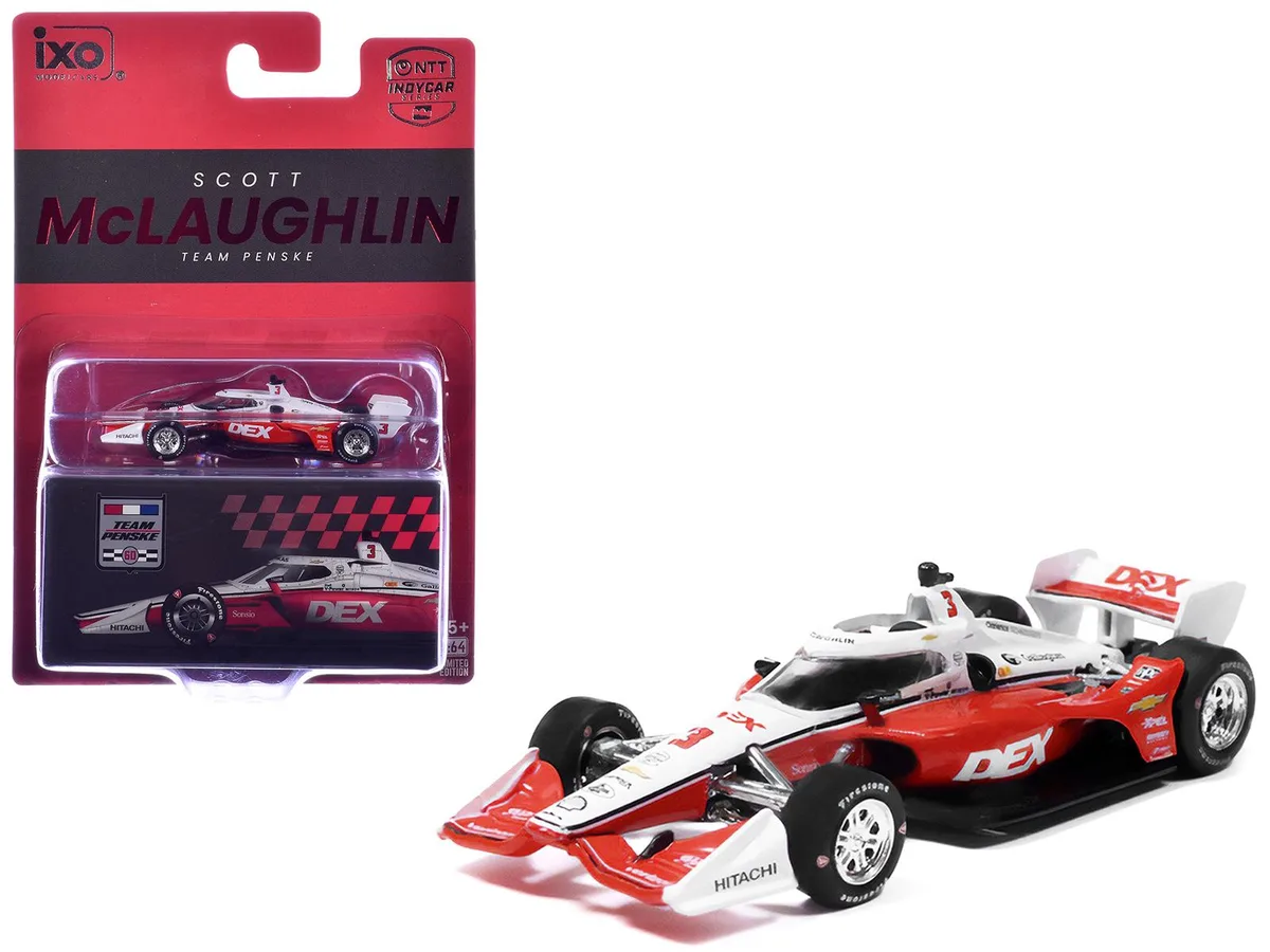 Ixo Models Ixo Models Dallara IndyCar #3 Scott McLaughlin DEX Team Penske 2026 1/64 hobby collectible — product photo