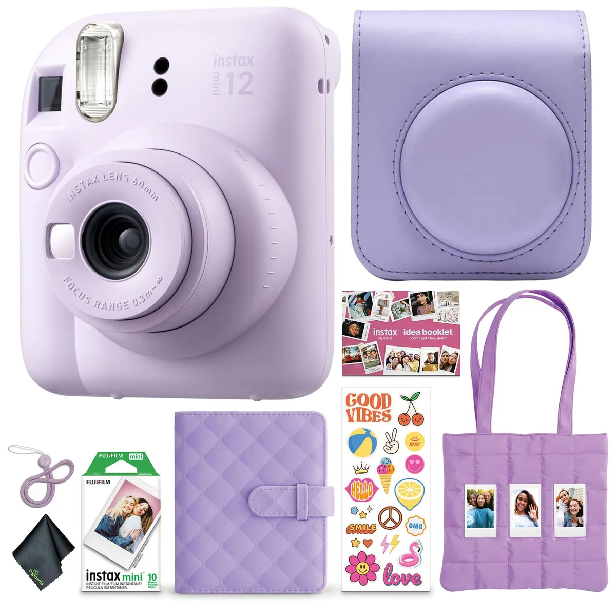 FUJIFILM FUJIFILM Instax Mini 12 Purple Holiday Bundle 2025 film camera — product photo