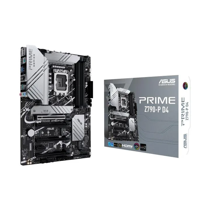 ASUS ASUS PRIME Z790-P D4 Z790 LGA 1700 ATX Intel motherboard PCIe 5.0 3 M.2 14 50A 1 60A 1 Power DDR4 — product photo