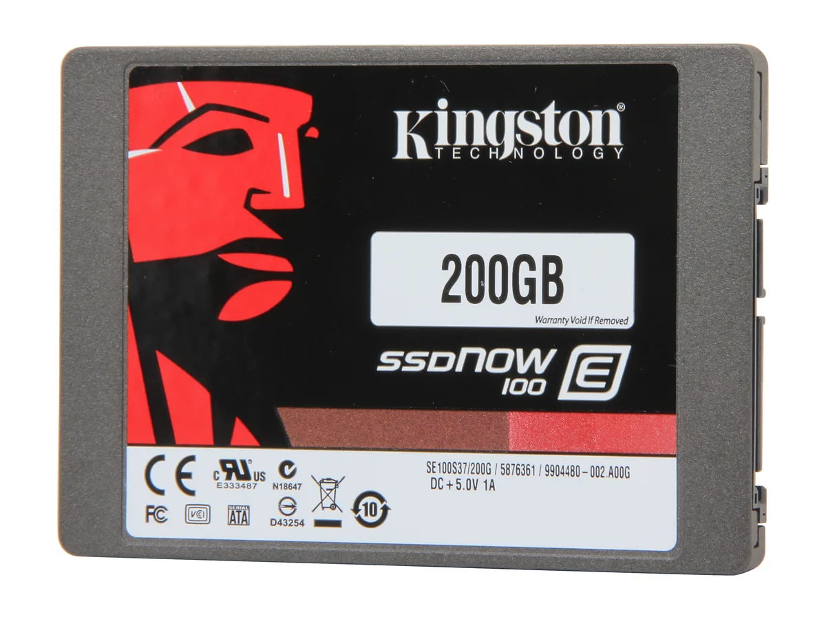 Kingston Technology Corp. Kingston Technology Corp. SE100S37/200G 2.5" 200GB SATA enterprise SSD — product photo