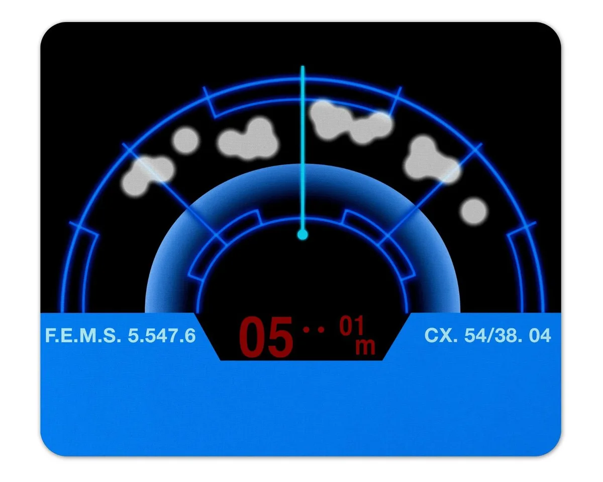 Future of Flight Future of Flight Aliens Colonial Marines Motion Tracker Mousepad 7.75 x 9.25 — product photo