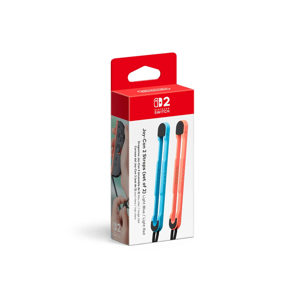 Nintendo Nintendo BEEAJS2AA Joy-Con 2 Straps Set of 2 Light Blue Light Red nintendo switch accessory — product photo