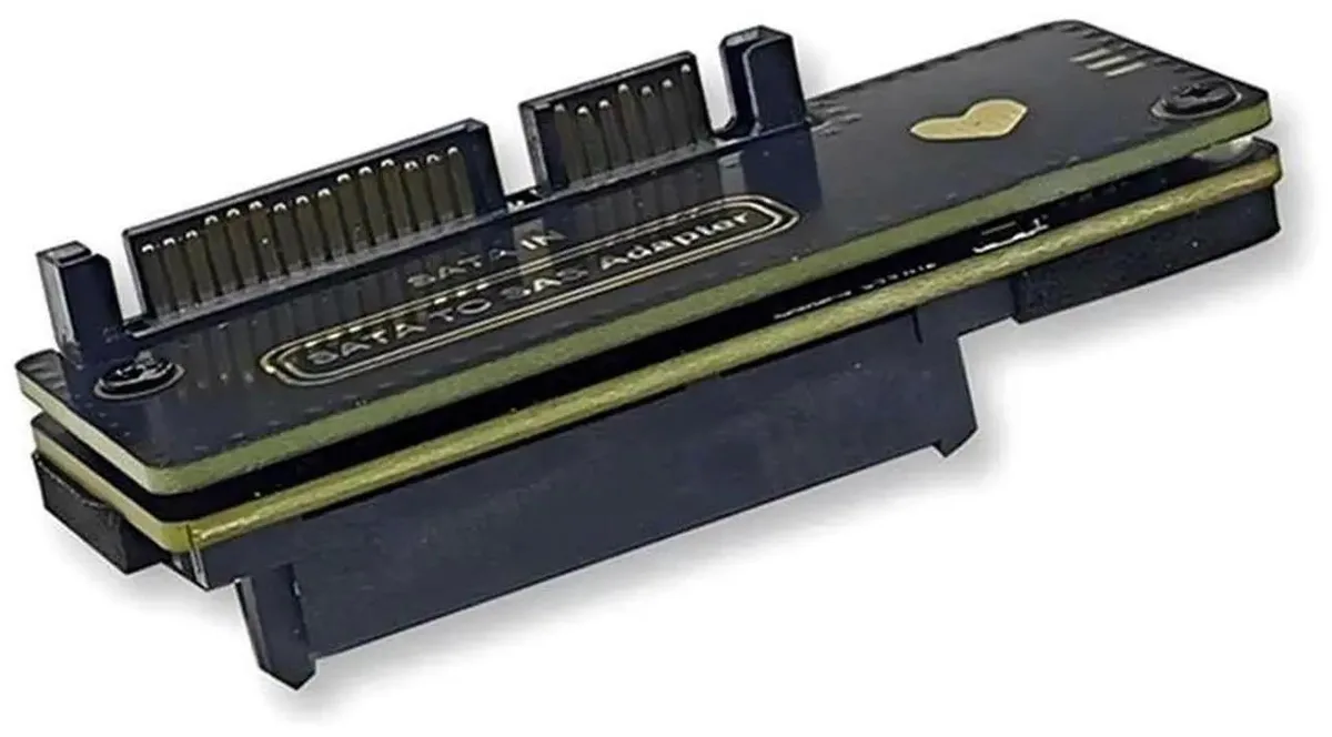Vszerda Vszerda SATA to SAS HDD Adapter 6Gbps SATA 3.0 22Pin to 29Pin 2.5/3.5 Inch — product photo
