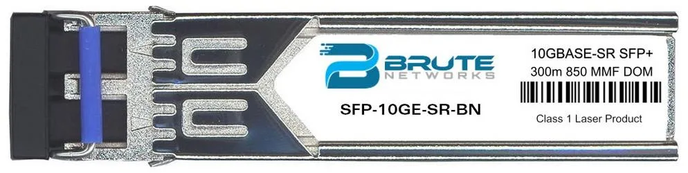 Brute Networks Brute Networks SFP-10GE-SR 10GBASE-SR 300m MMF 850nm SFP+ — product photo