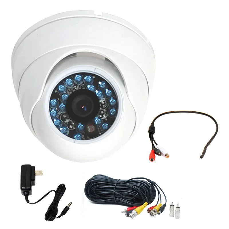 VideoSecu VideoSecu VD21WMKC-N1 CCTV Camera 480TVL 3.6mm 20IR White — product photo