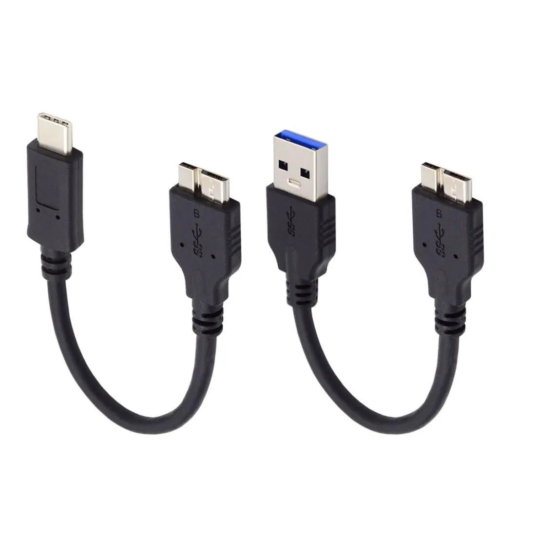 Vszerda Vszerda UC-140 2-pack USB 3.0/3.1 Type-C &amp; Type-A to Micro-B 15cm — product photo