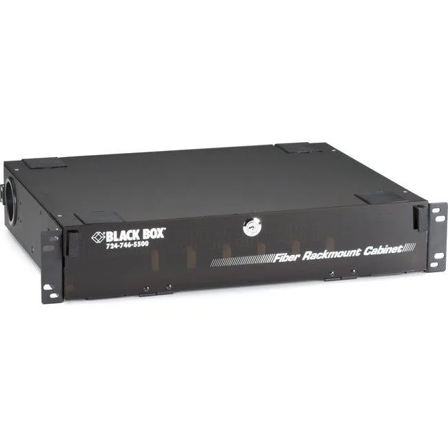 Black Box Corporation Black Box Rackmount Fiber Enclosure 2U 6-Panel CPU Accessory — product photo